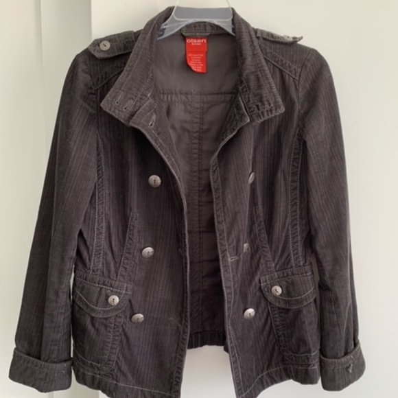 Olsen brown corduroy fitted jacket - Picture 1 of 2